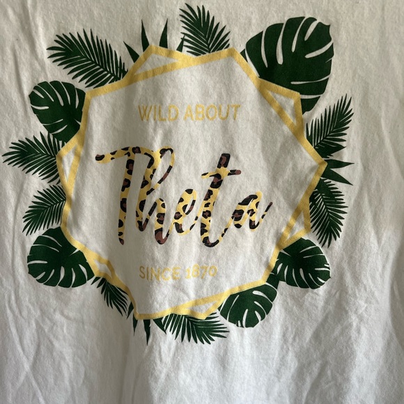 Kappa Alpha Theta Sorority Safari White T-Shirt - Picture 2 of 6